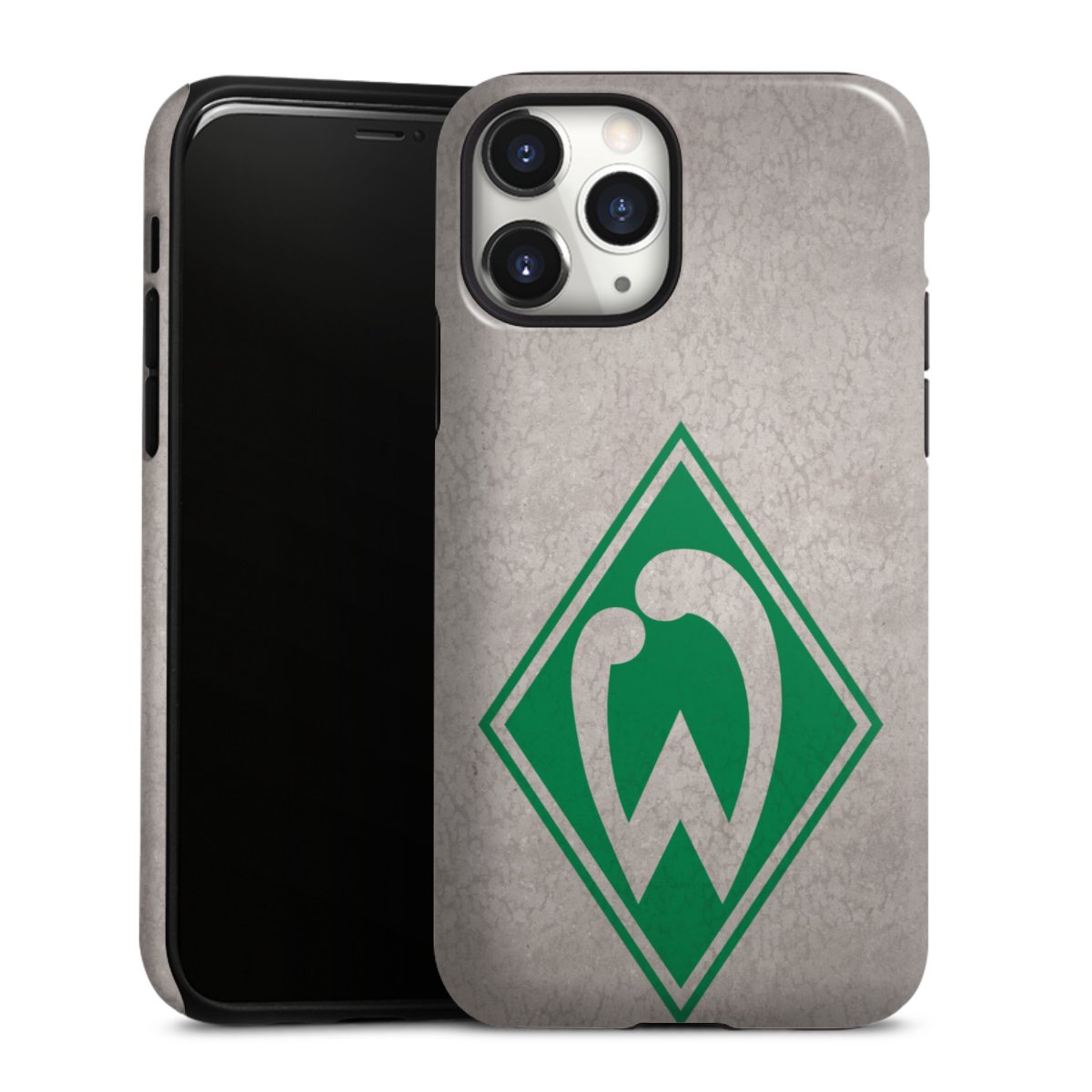 iPhone 11 Pro Handy Panzer Handyhülle robuste Outdoor Hülle Schutzhülle glänzend Sv Werder Bremen Concrete Official Licensed Product Tough Case