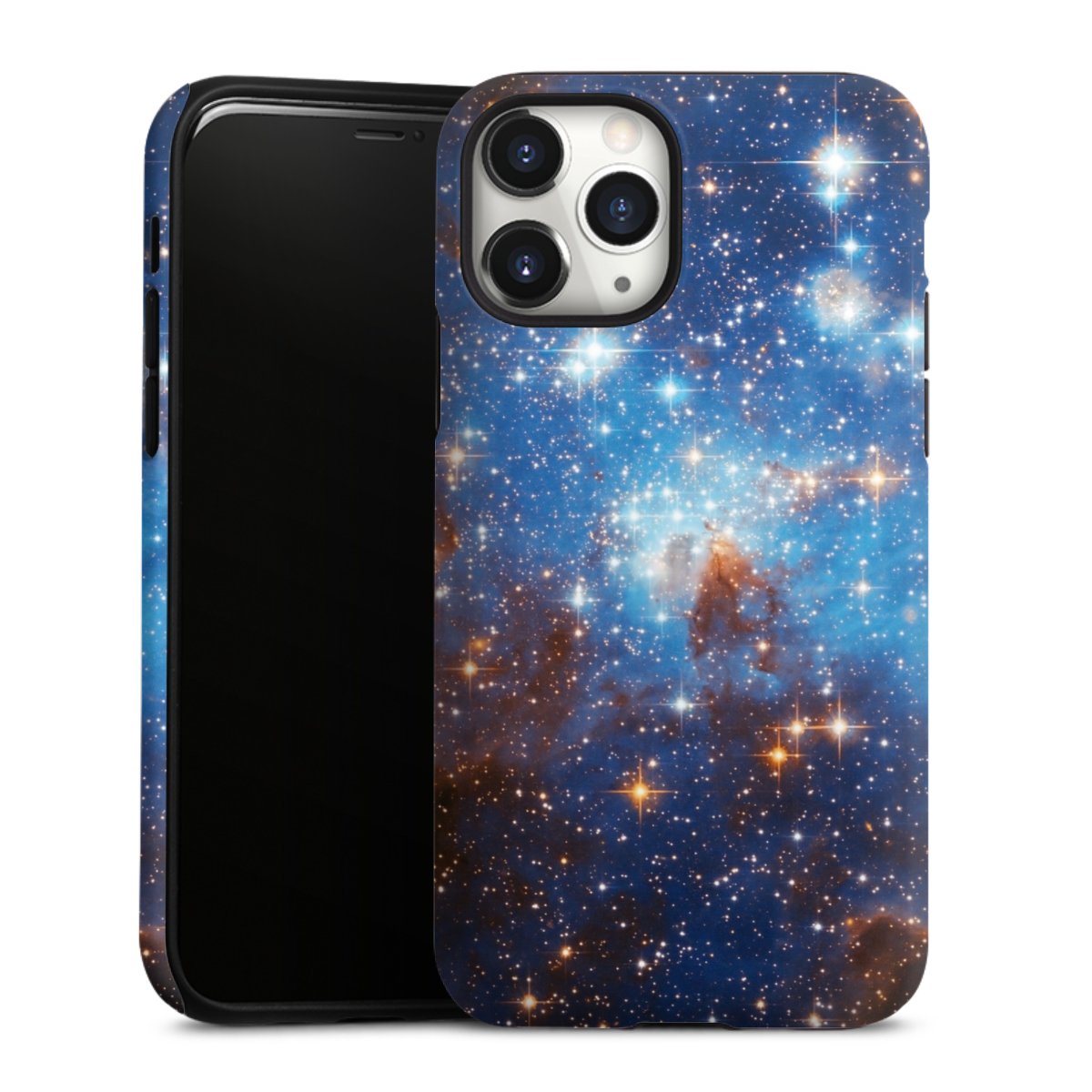 iPhone 11 Pro Handy Panzer Handyhülle robuste Outdoor Hülle Schutzhülle matt Star Weltall Galaxy Tough Case