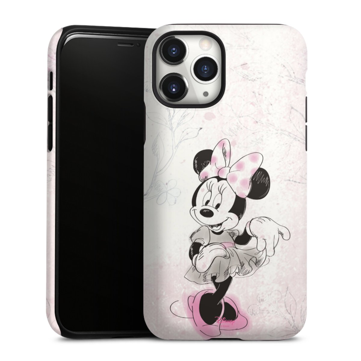 iPhone 11 Pro Handy Panzer Handyhülle robuste Outdoor Hülle Schutzhülle matt Disney Minnie Mouse Vintage Tough Case