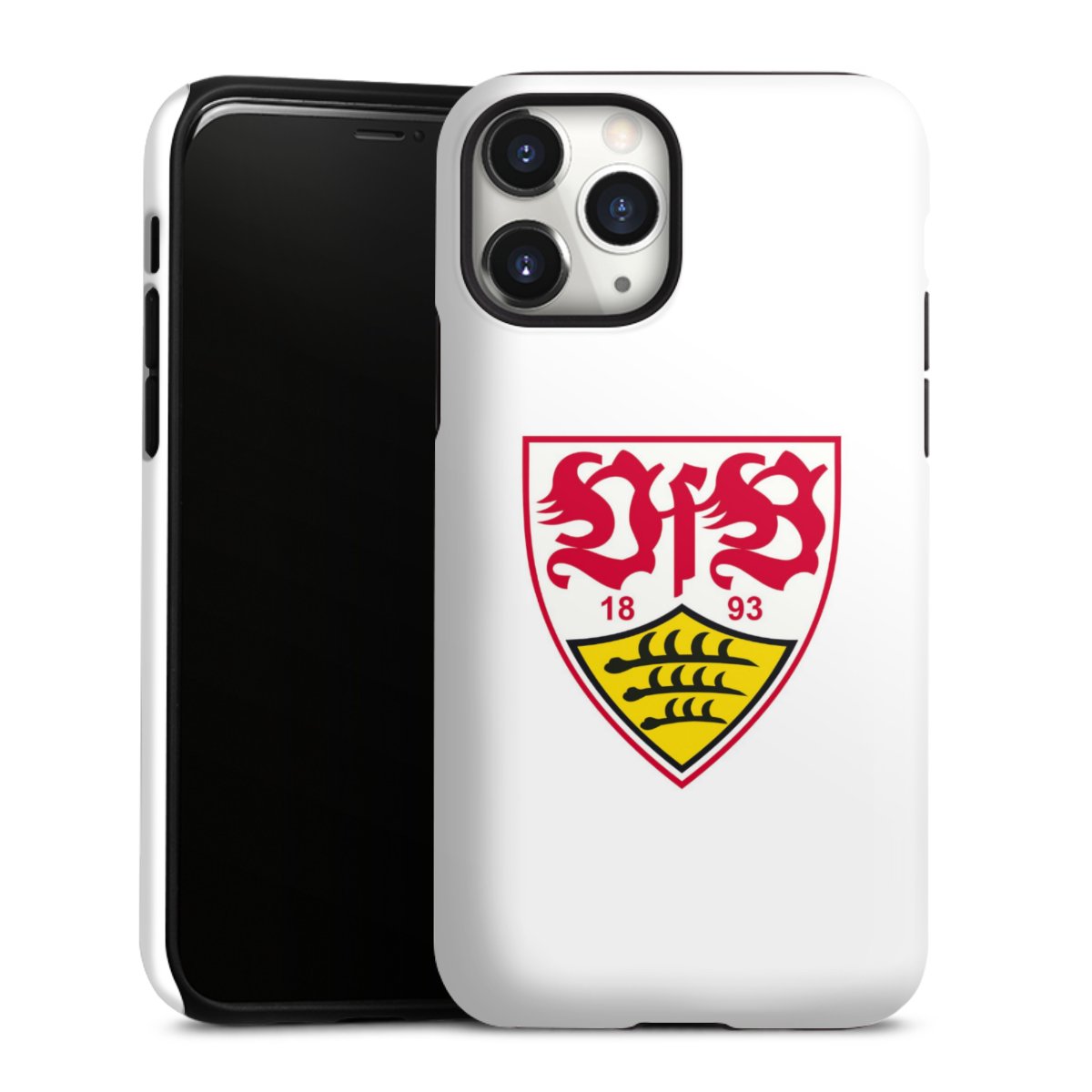 iPhone 11 Pro Handy Panzer Handyhülle robuste Outdoor Hülle Schutzhülle matt Logo Official Licensed Product Vfb Stuttgart Tough Case