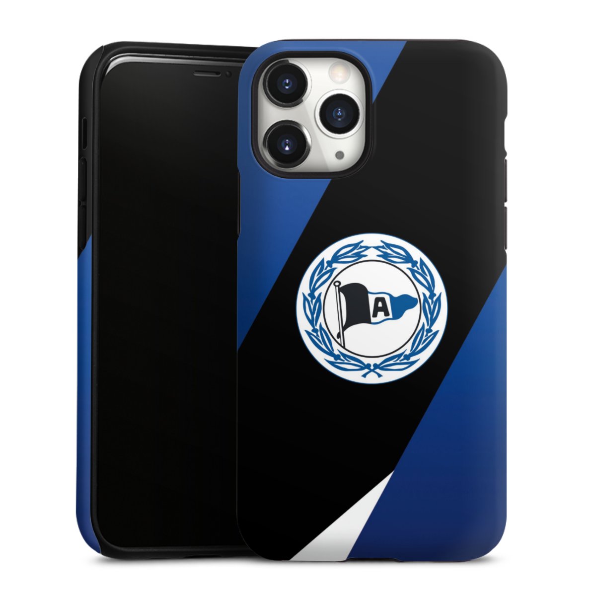 iPhone 11 Pro Handy Panzer Handyhülle robuste Outdoor Hülle Schutzhülle matt Official Licensed Product Arminia Bielefeld Dsc Tough Case