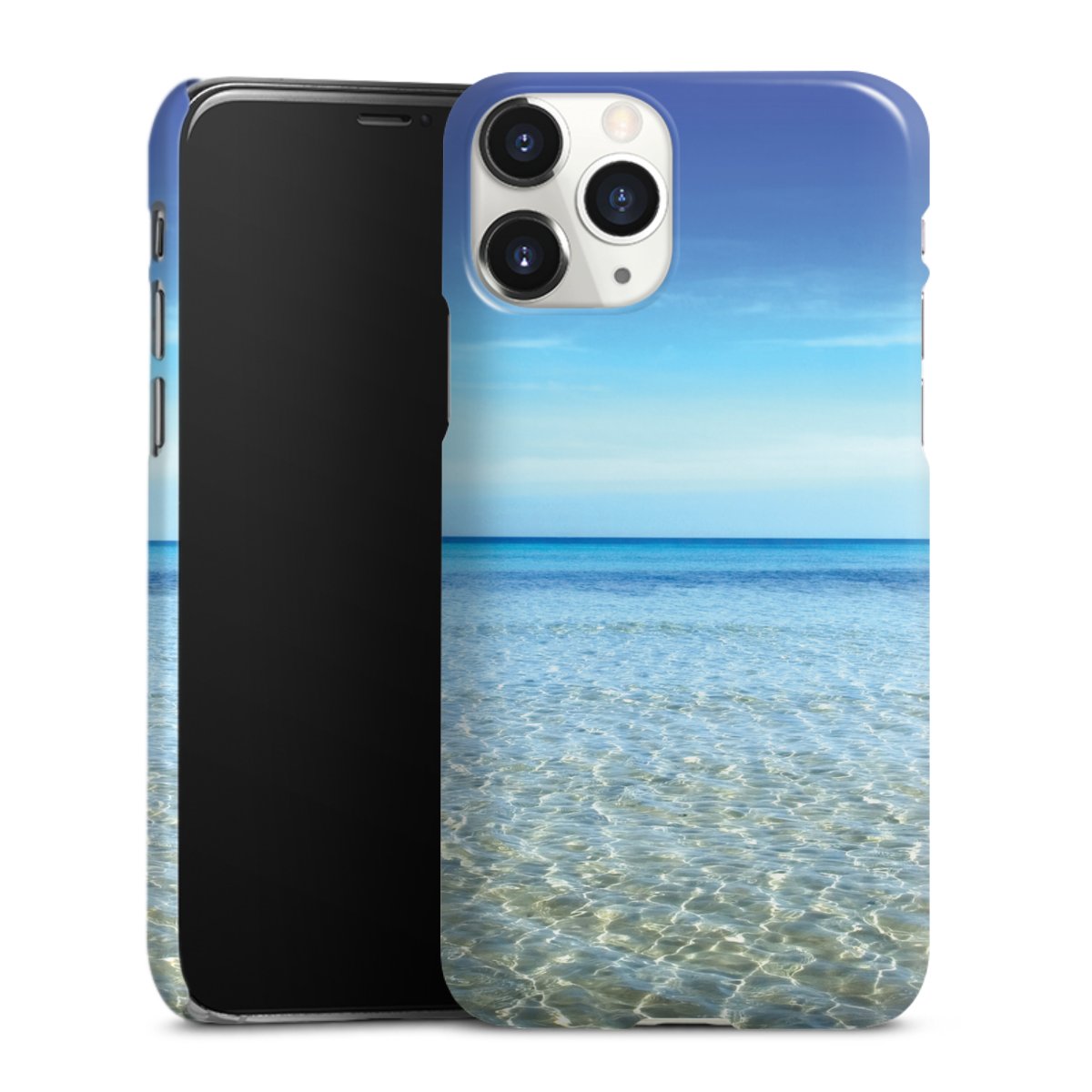 iPhone 11 Pro Handy Premium Case Smartphone Handyhülle Schutzhülle glänzend Urlaub Sky Ocean Premium Case