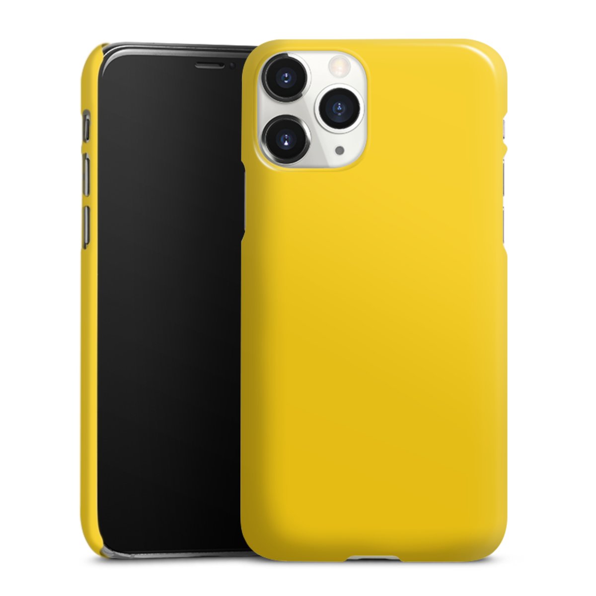 iPhone 11 Pro Handy Premium Case Smartphone Handyhülle Schutzhülle glänzend Yellow Unicoloured Colour Premium Case