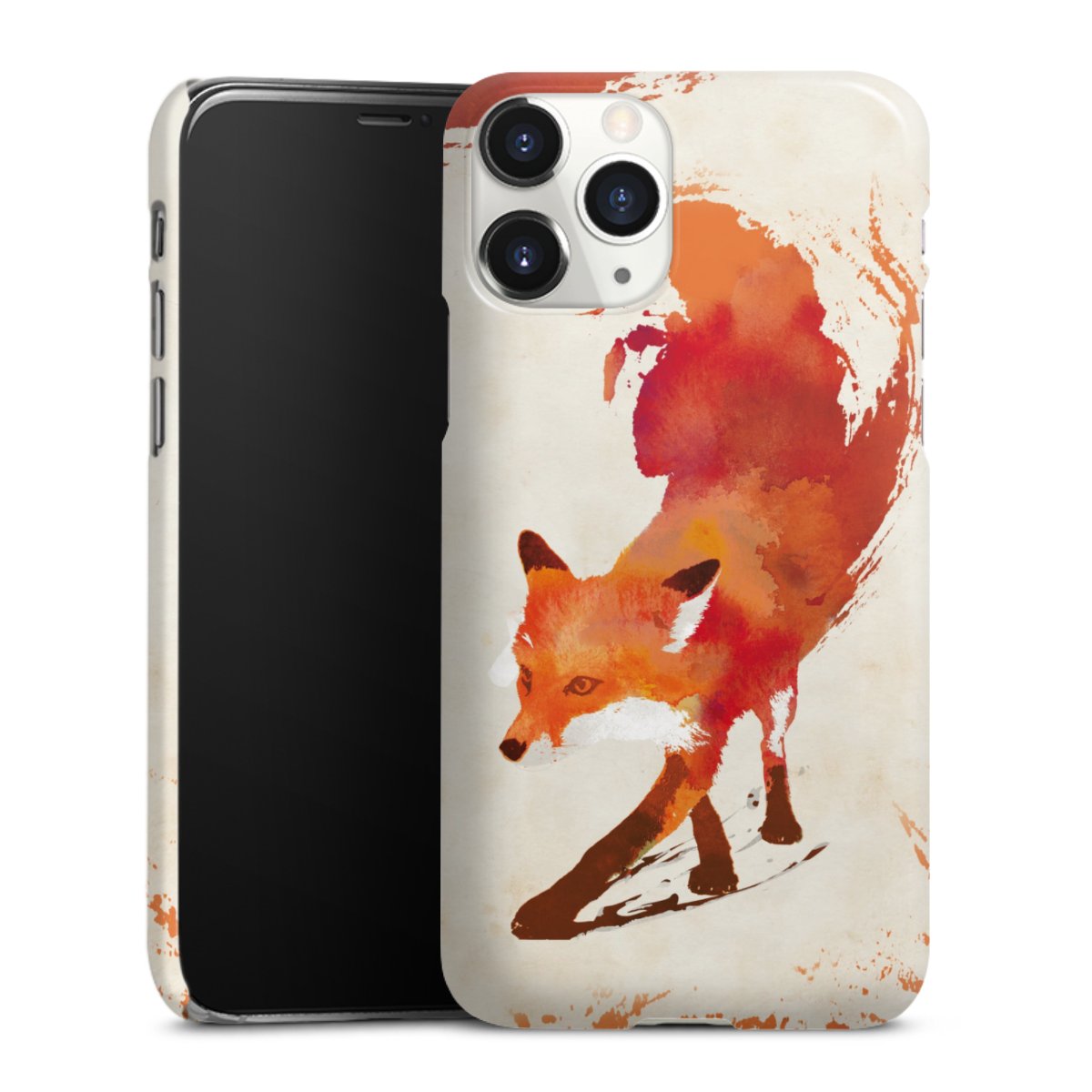 iPhone 11 Pro Handy Premium Case Smartphone Handyhülle Schutzhülle glänzend Fox Graphic Premium Case