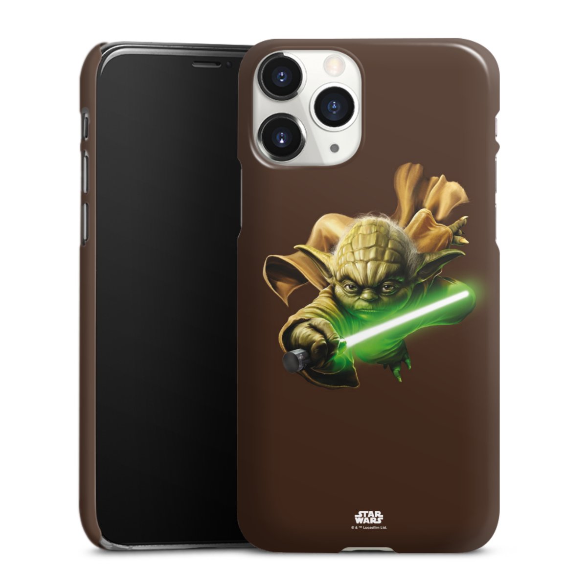 iPhone 11 Pro Handy Premium Case Smartphone Handyhülle Schutzhülle glänzend Yoda Merchandise Star Wars Premium Case