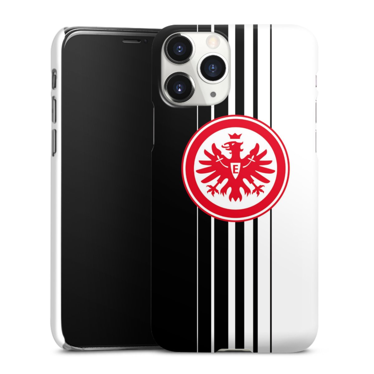 iPhone 11 Pro Handy Premium Case Smartphone Handyhülle Schutzhülle glänzend Stripes Eintracht Frankfurt Official Licensed Product Premium Case