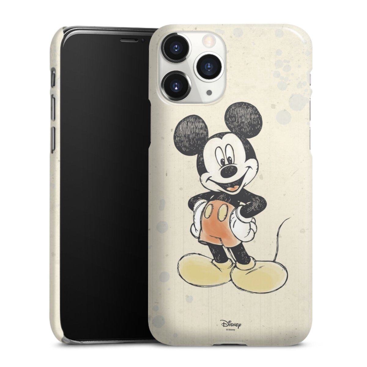 iPhone 11 Pro Handy Premium Case Smartphone Handyhülle Schutzhülle glänzend Water Colour Mickey & Minnie Mouse Official Licensed Product Premium Case