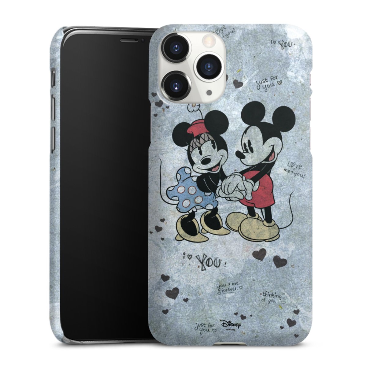 iPhone 11 Pro Handy Premium Case Smartphone Handyhülle Schutzhülle glänzend Mickey & Minnie Mouse Vintage Disney Premium Case