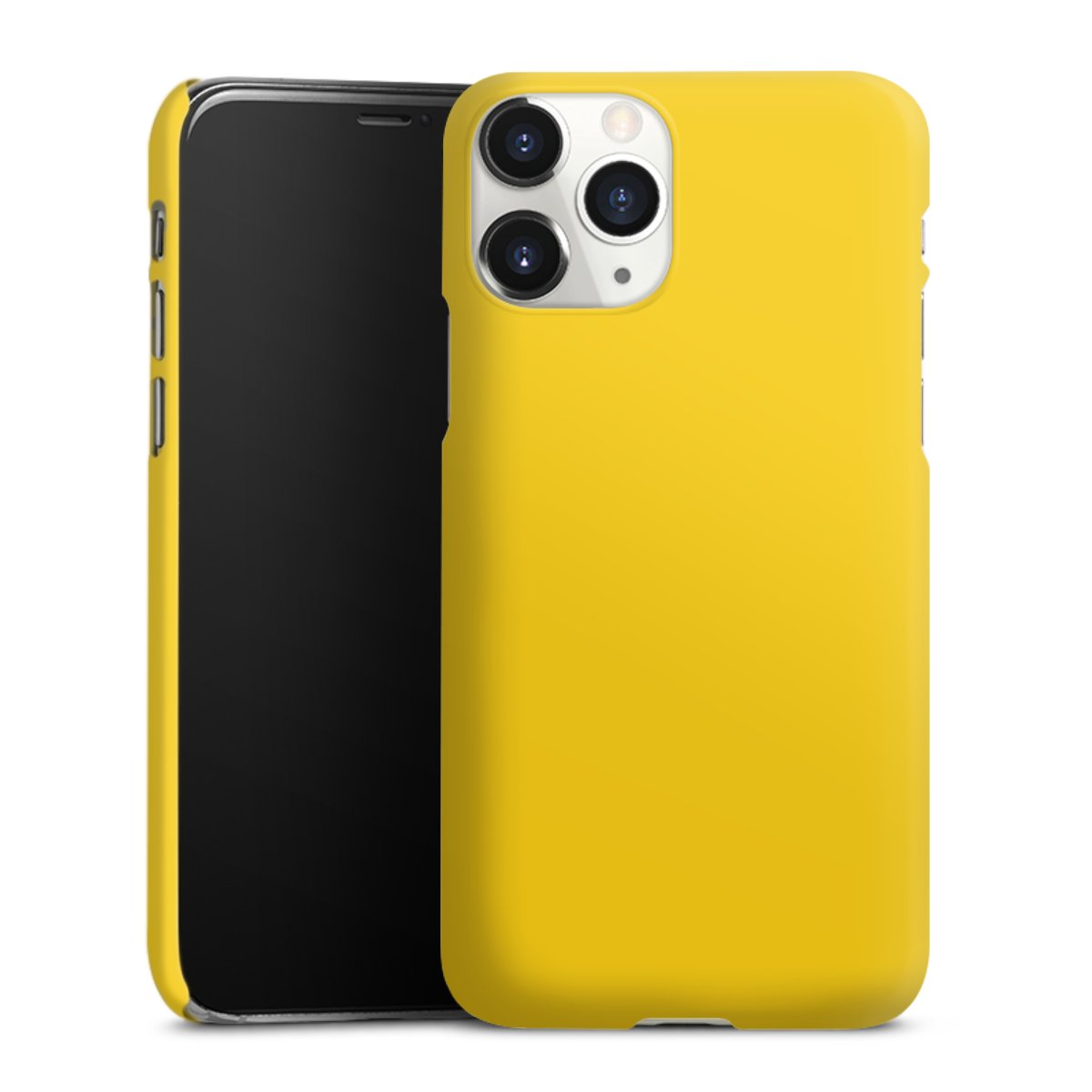 iPhone 11 Pro Handy Premium Case Smartphone Handyhülle Schutzhülle matt Yellow Unicoloured Colour Premium Case