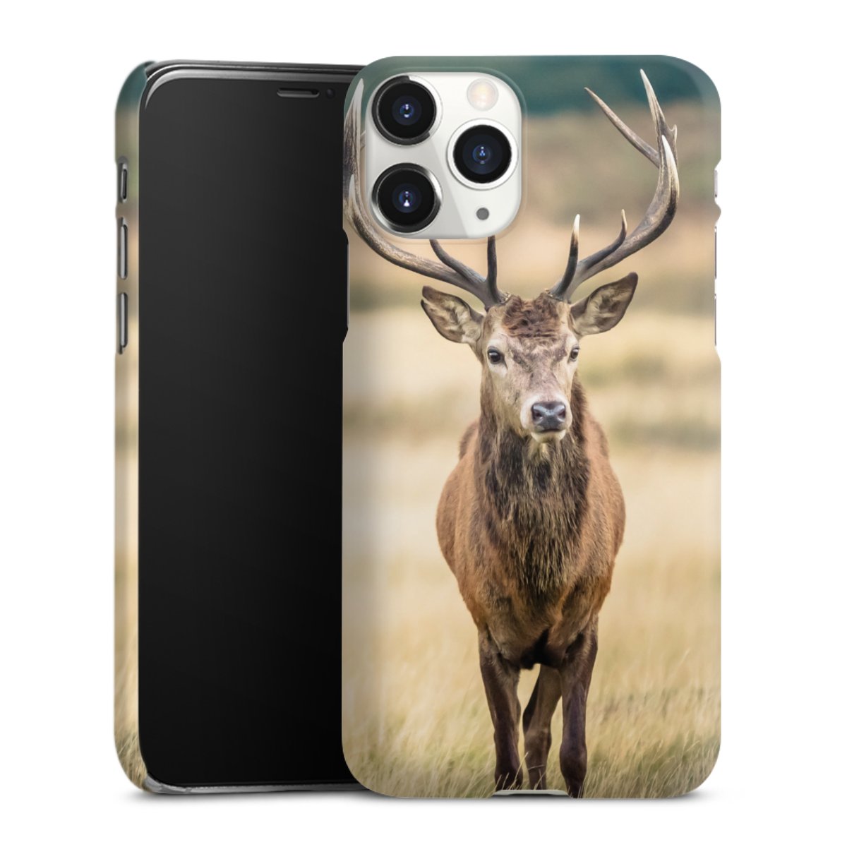 iPhone 11 Pro Handy Premium Case Smartphone Handyhülle Schutzhülle matt Deer Meadow Forrest Premium Case