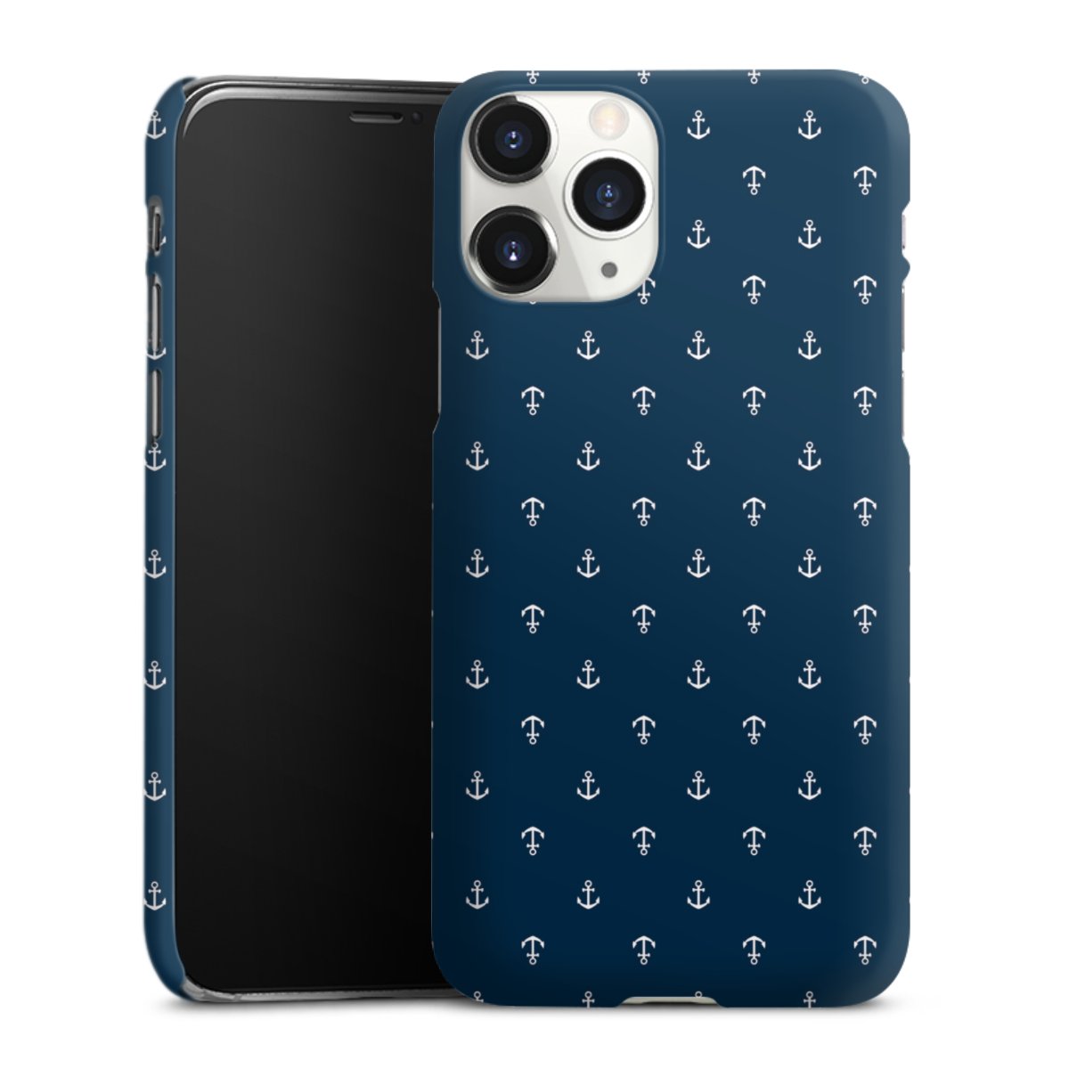 iPhone 11 Pro Handy Premium Case Smartphone Handyhülle Schutzhülle matt Muster Anchor Sail Premium Case