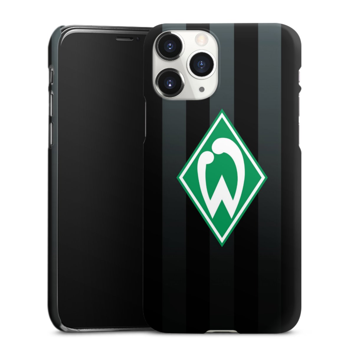 iPhone 11 Pro Handy Premium Case Smartphone Handyhülle Schutzhülle matt Stripes Sv Werder Bremen Official Licensed Product Premium Case