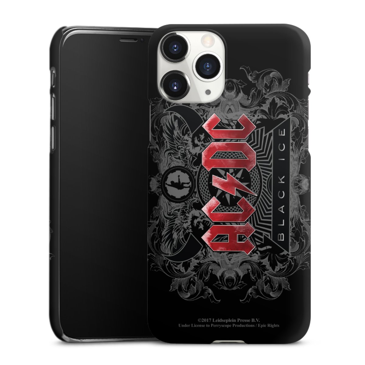 iPhone 11 Pro Handy Premium Case Smartphone Handyhülle Schutzhülle matt Merchandise Black Ice Acdc Premium Case