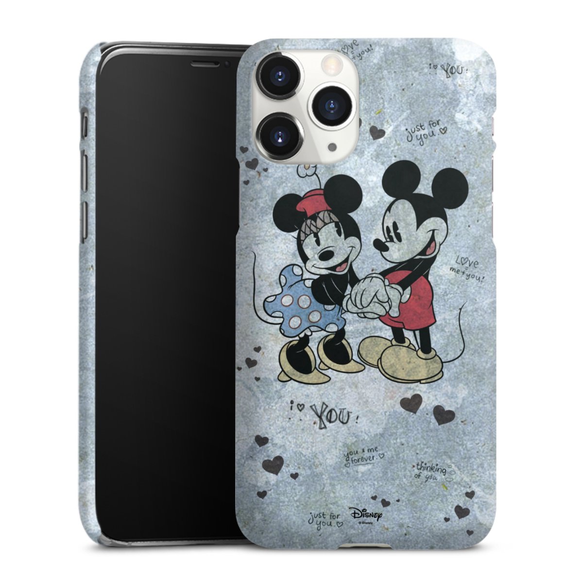 iPhone 11 Pro Handy Premium Case Smartphone Handyhülle Schutzhülle matt Mickey & Minnie Mouse Vintage Disney Premium Case