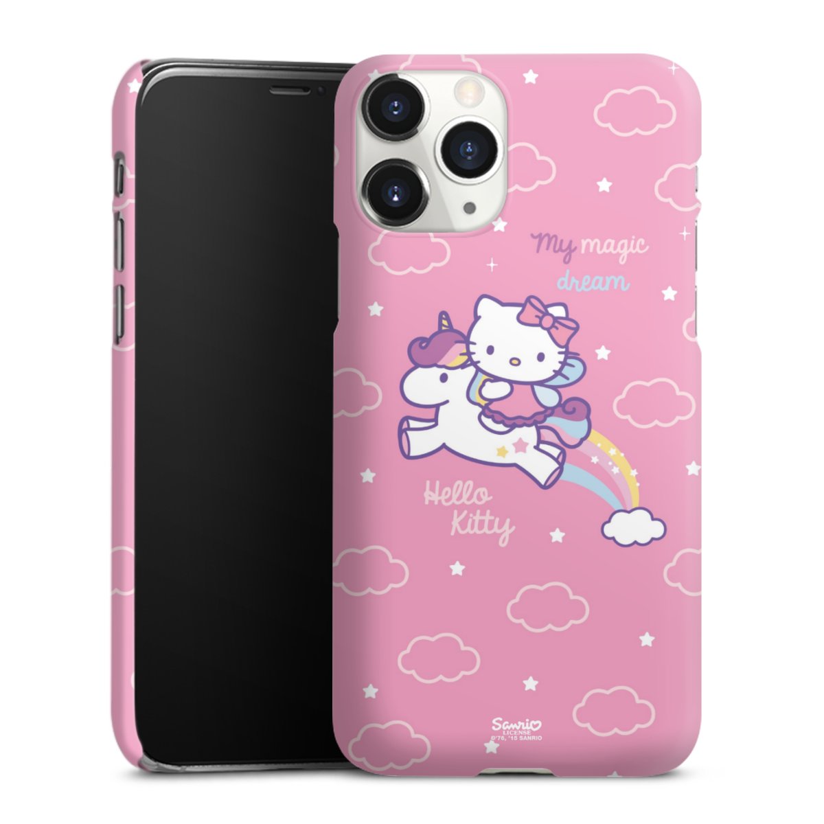 iPhone 11 Pro Handy Premium Case Smartphone Handyhülle Schutzhülle matt Einhorn Official Licensed Product Hello Kitty Premium Case