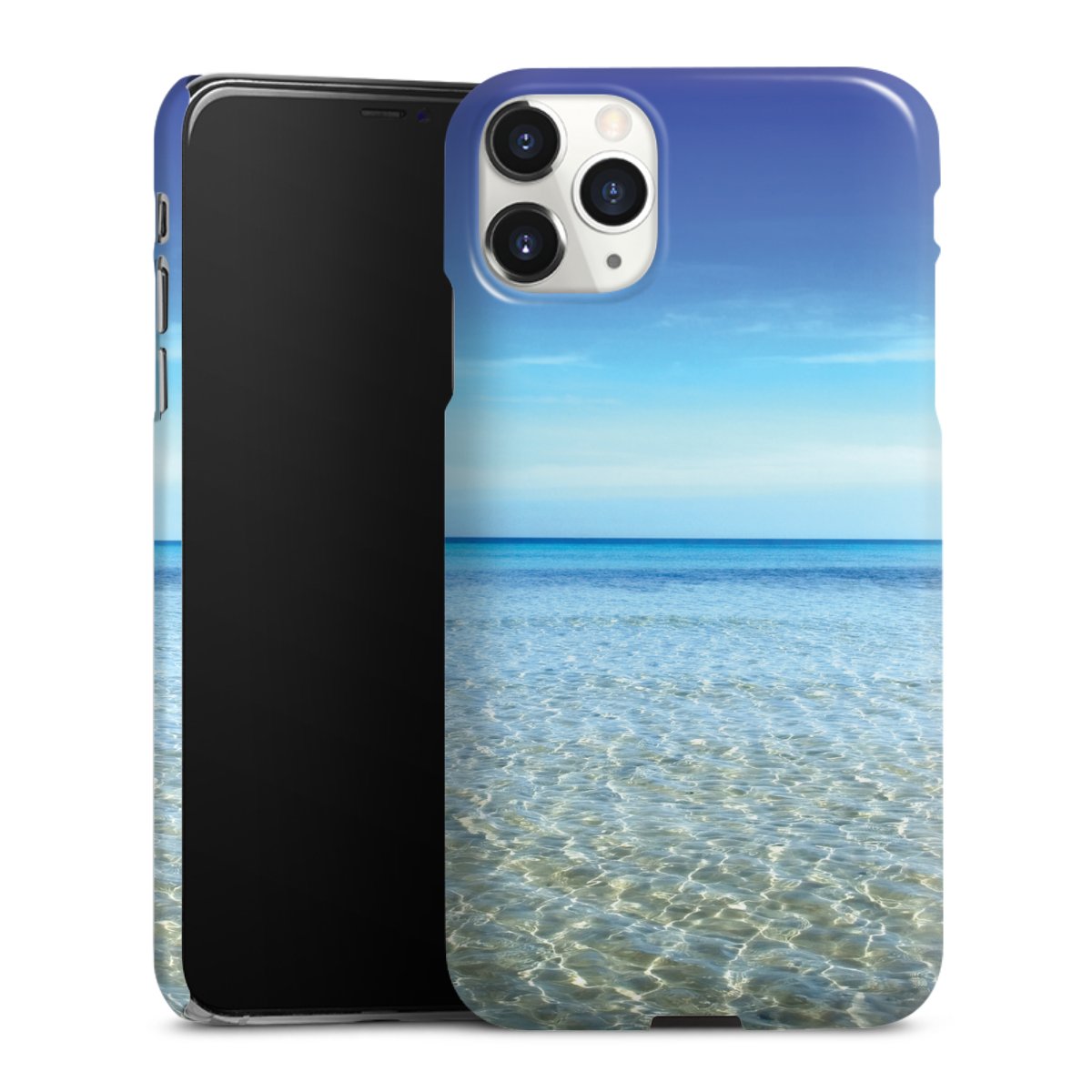 iPhone 11 Pro Max Handy Premium Case Smartphone Handyhülle Schutzhülle glänzend Urlaub Sky Ocean Premium Case