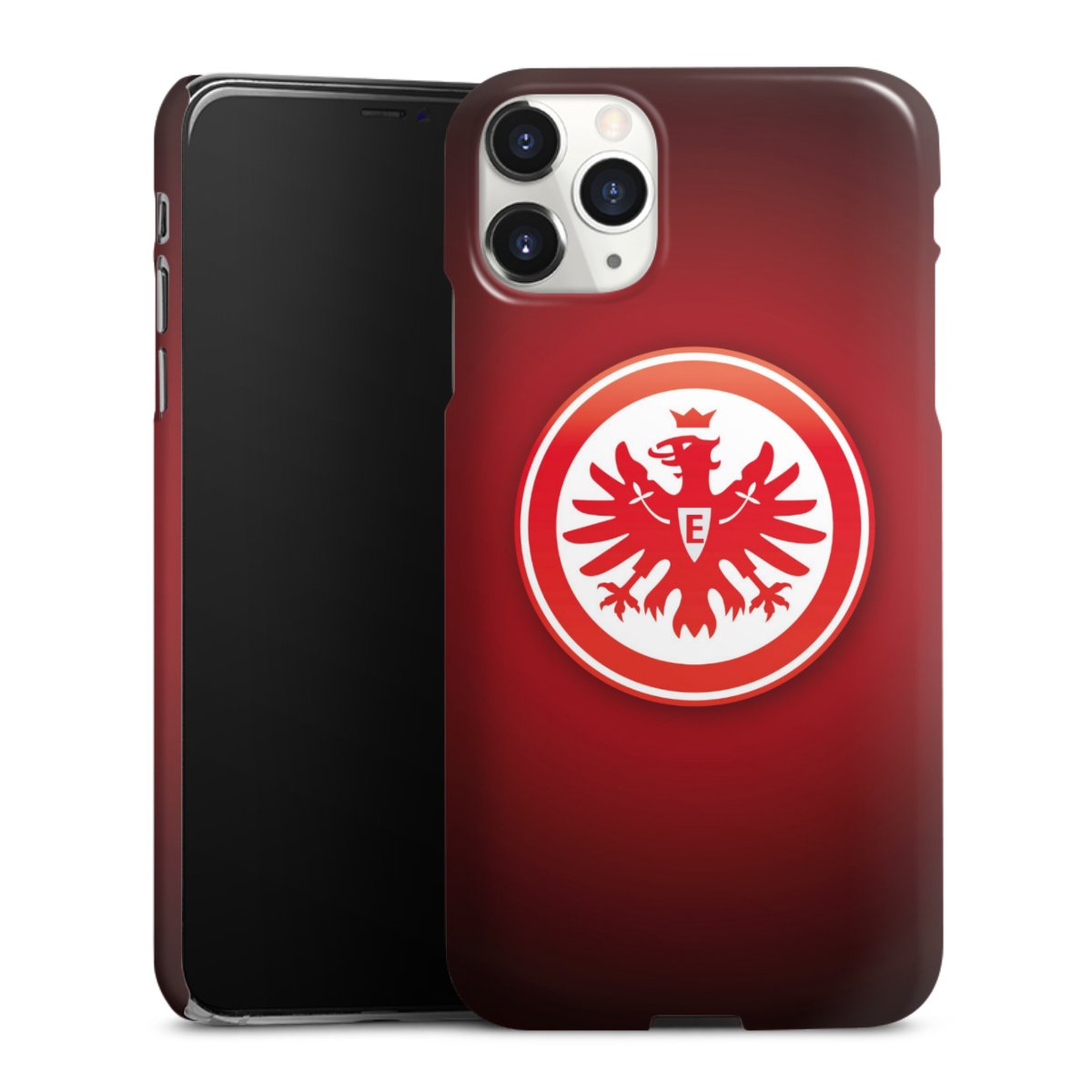 iPhone 11 Pro Max Handy Premium Case Smartphone Handyhülle Schutzhülle glänzend Eintracht Frankfurt Official Licensed Product Coat Of Arms Premium Case