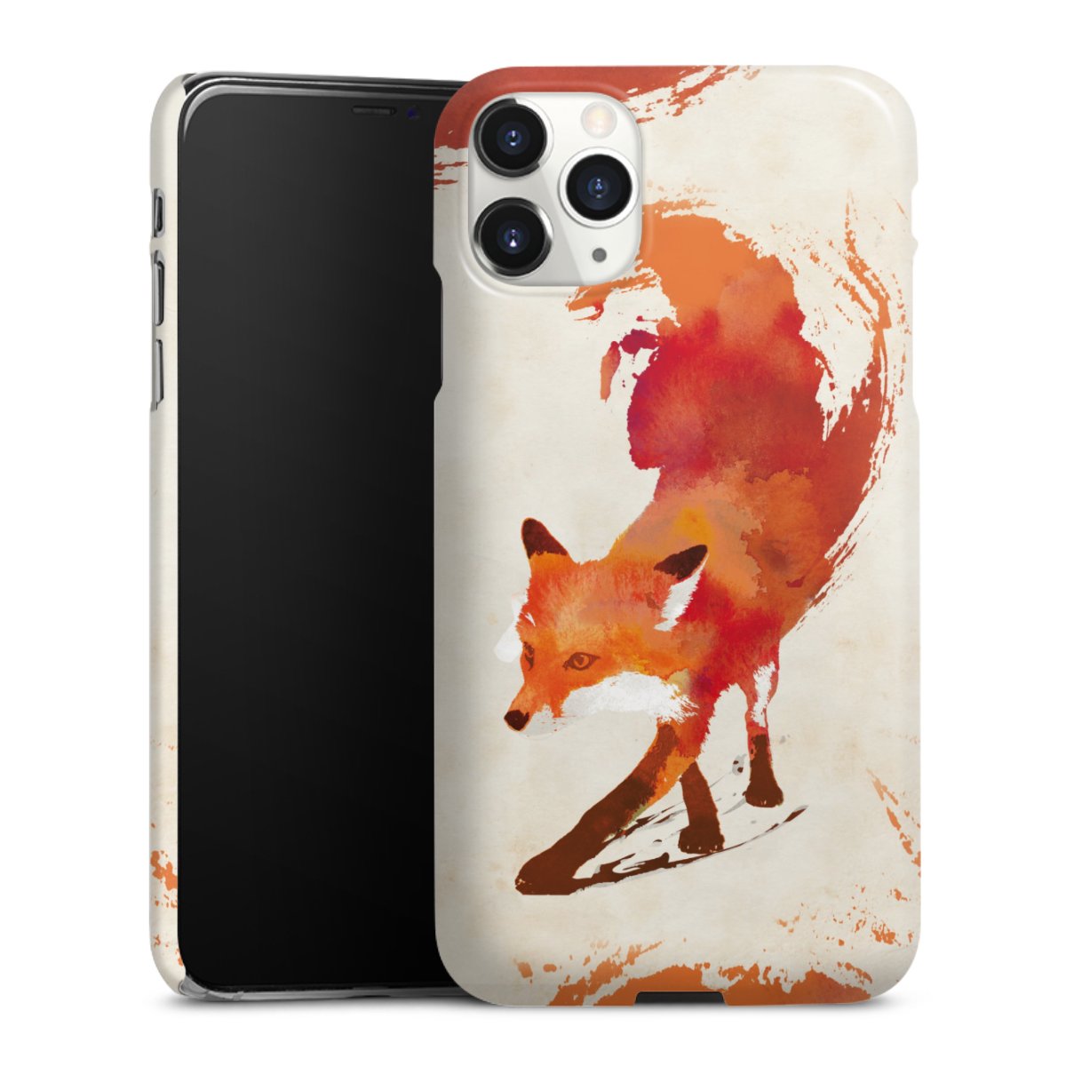 iPhone 11 Pro Max Handy Premium Case Smartphone Handyhülle Schutzhülle glänzend Fox Graphic Premium Case