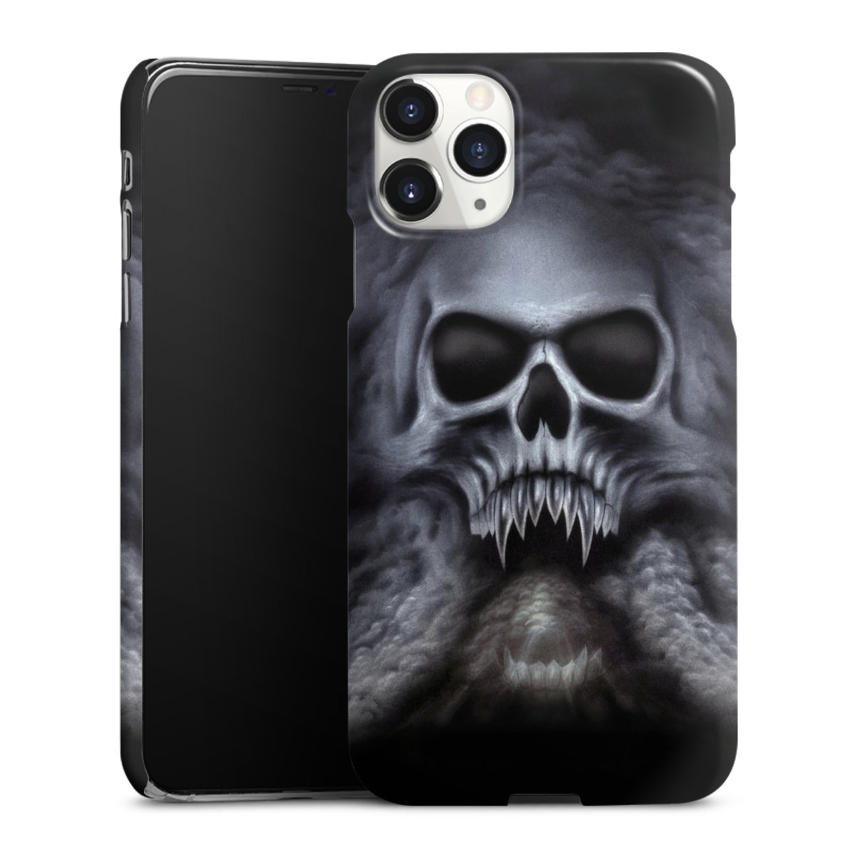 iPhone 11 Pro Max Handy Premium Case Smartphone Handyhülle Schutzhülle glänzend Totenkopf Skull Premium Case