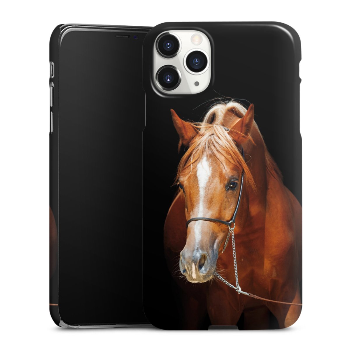 iPhone 11 Pro Max Handy Premium Case Smartphone Handyhülle Schutzhülle glänzend Mare Horse Hobby Premium Case