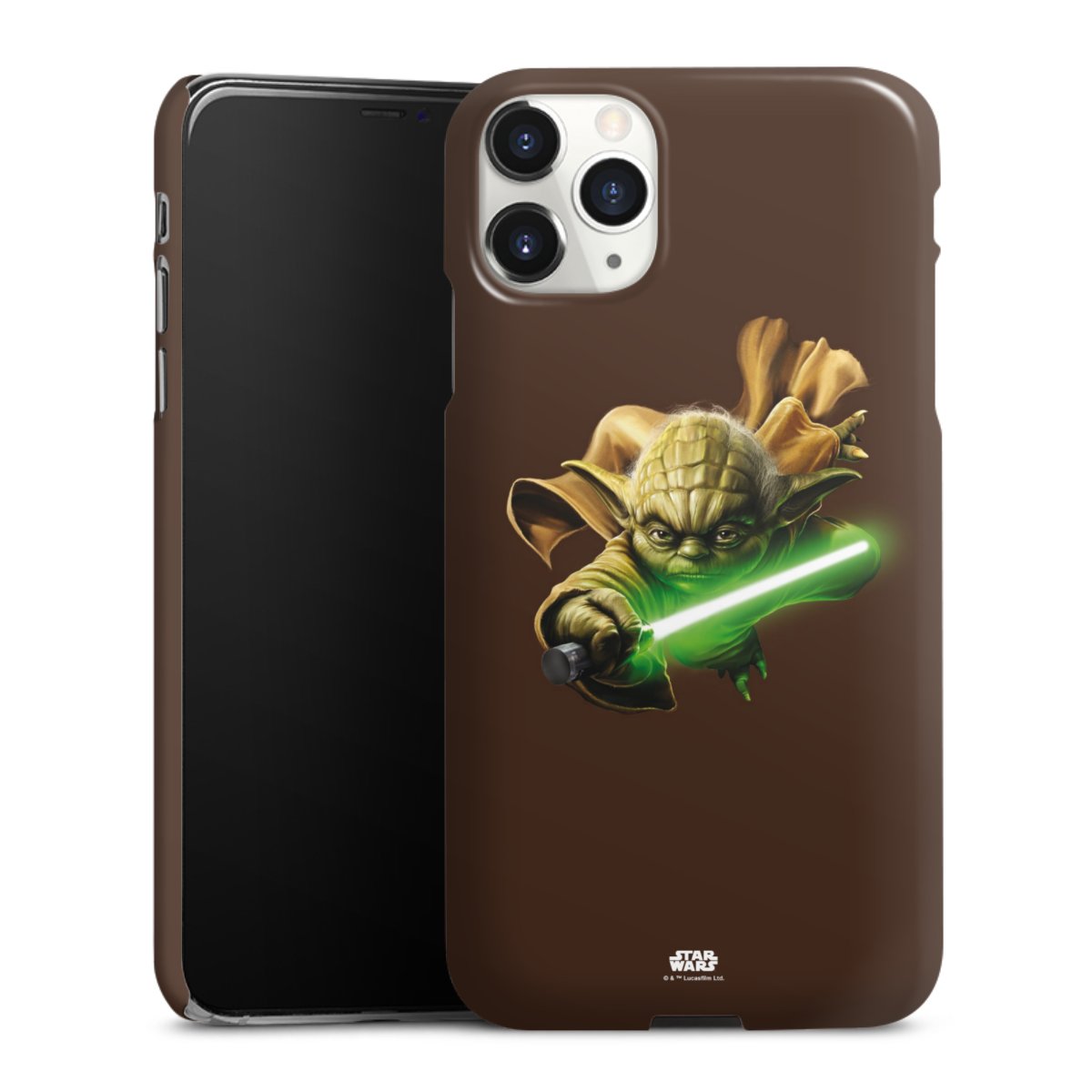 iPhone 11 Pro Max Handy Premium Case Smartphone Handyhülle Schutzhülle glänzend Yoda Merchandise Star Wars Premium Case