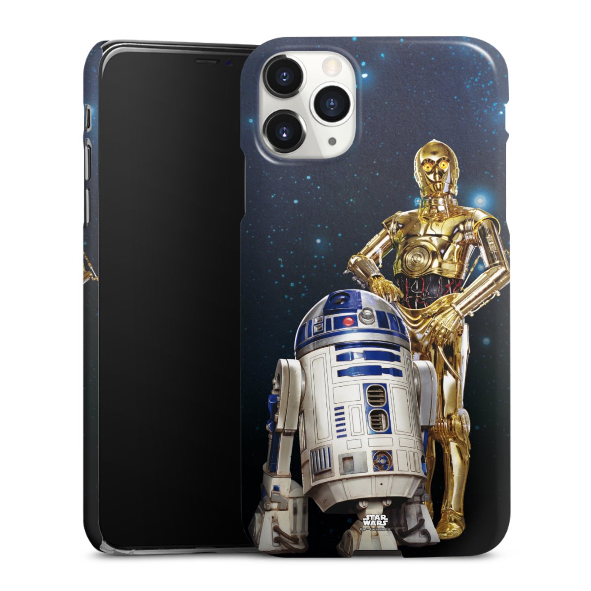 iPhone 11 Pro Max Handy Premium Case Smartphone Handyhülle Schutzhülle glänzend Weltall Star Wars R2d2 Premium Case