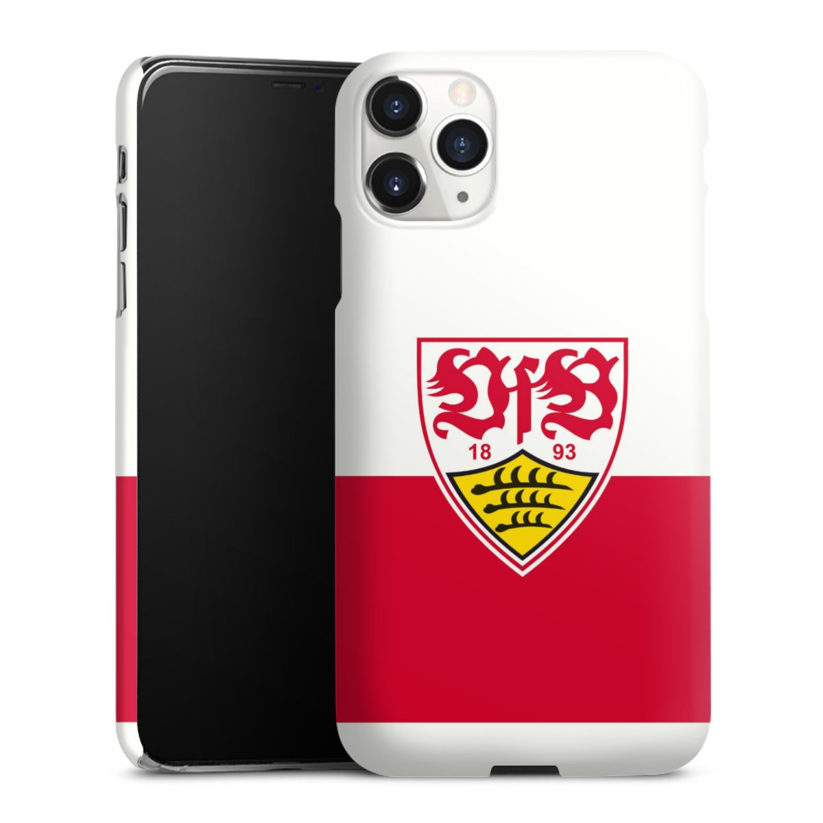 iPhone 11 Pro Max Handy Premium Case Smartphone Handyhülle Schutzhülle glänzend Official Licensed Product Logo Vfb Stuttgart Premium Case