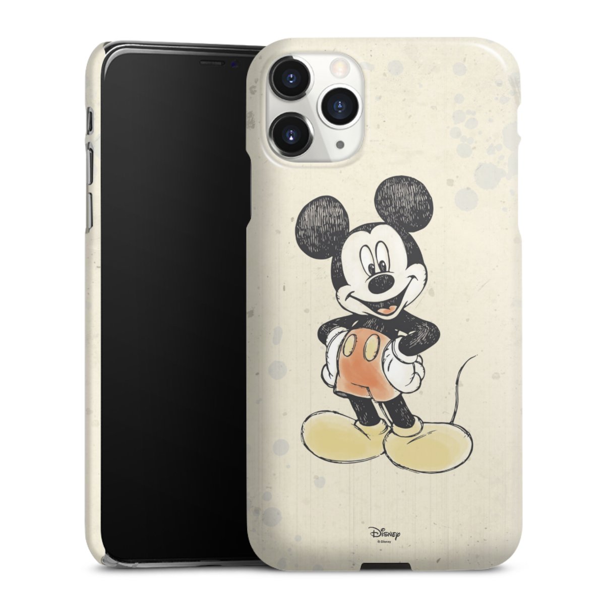 iPhone 11 Pro Max Handy Premium Case Smartphone Handyhülle Schutzhülle glänzend Water Colour Mickey & Minnie Mouse Official Licensed Product Premium Case