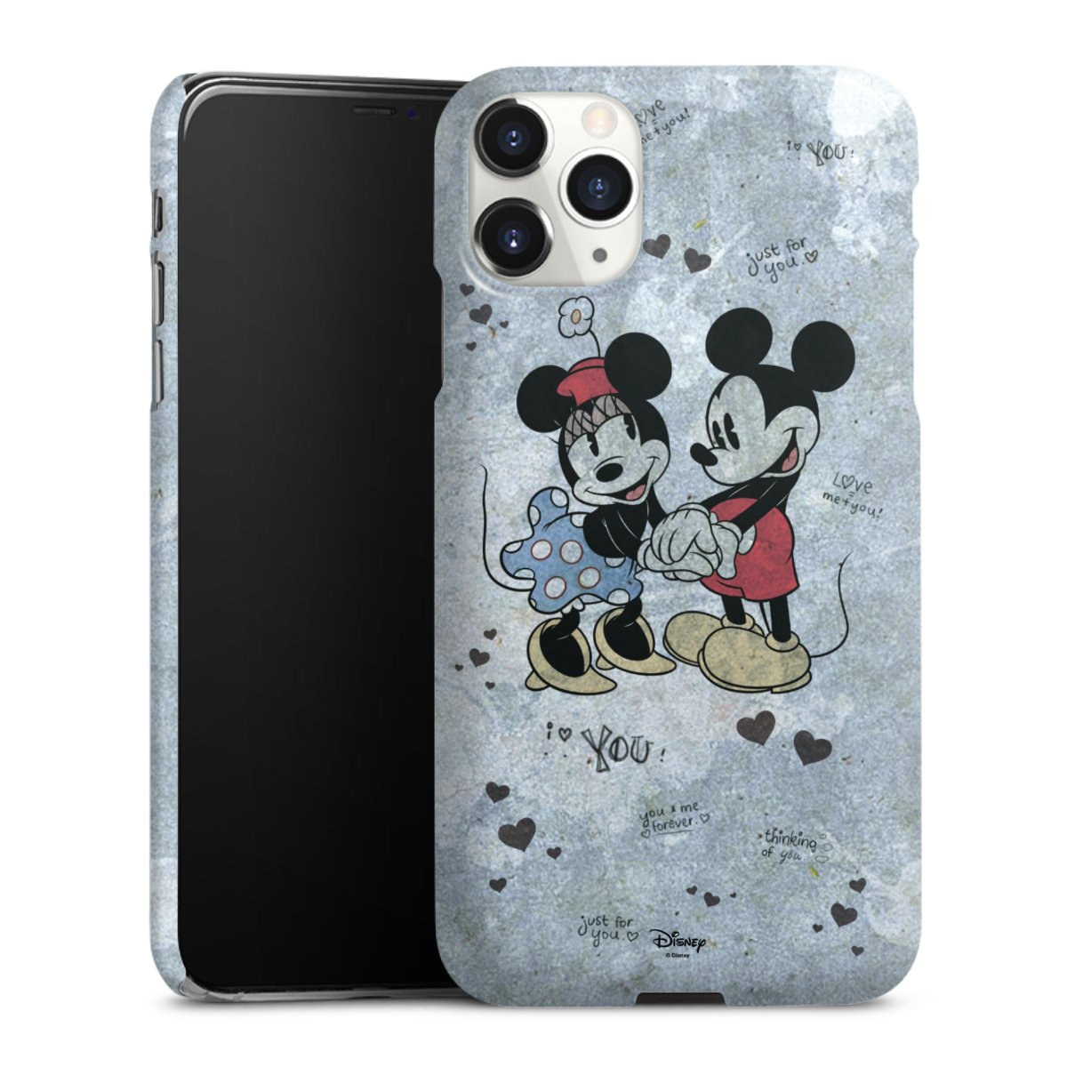 iPhone 11 Pro Max Handy Premium Case Smartphone Handyhülle Schutzhülle glänzend Mickey & Minnie Mouse Vintage Disney Premium Case