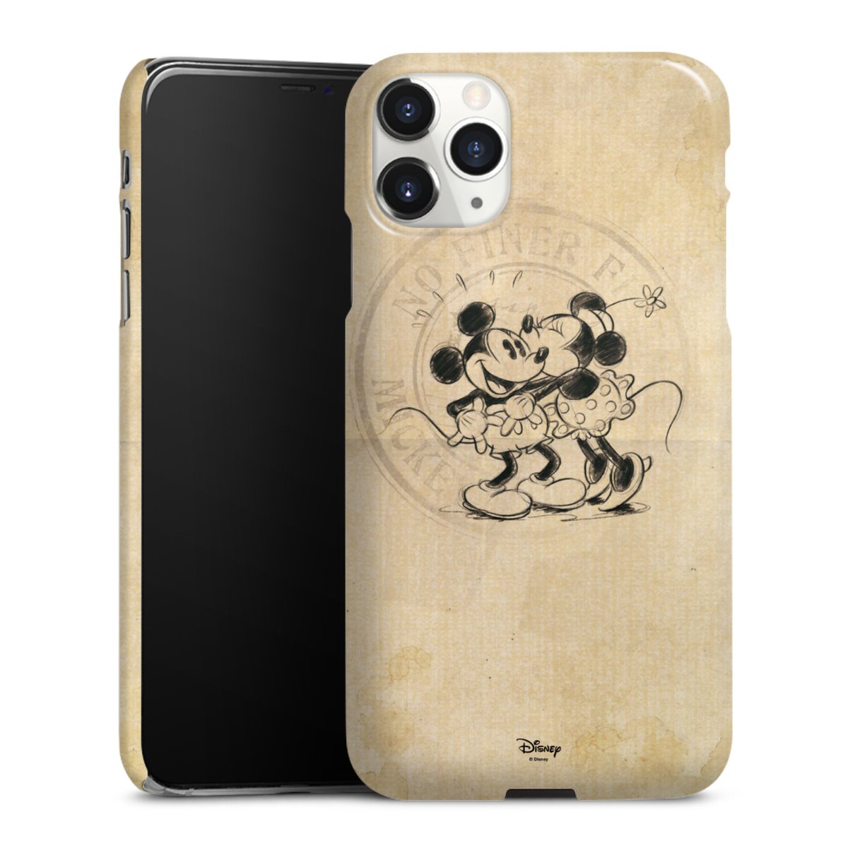 iPhone 11 Pro Max Handy Premium Case Smartphone Handyhülle Schutzhülle glänzend Mickey Mouse Vintage Minnie Mouse Premium Case