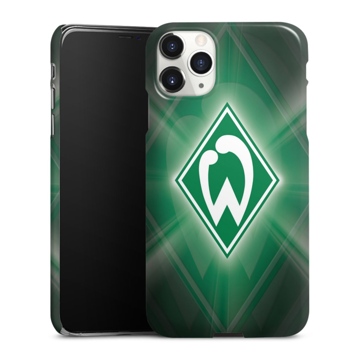 iPhone 11 Pro Max Handy Premium Case Smartphone Handyhülle Schutzhülle glänzend Sv Werder Bremen Official Licensed Product Coat Of Arms Premium Case