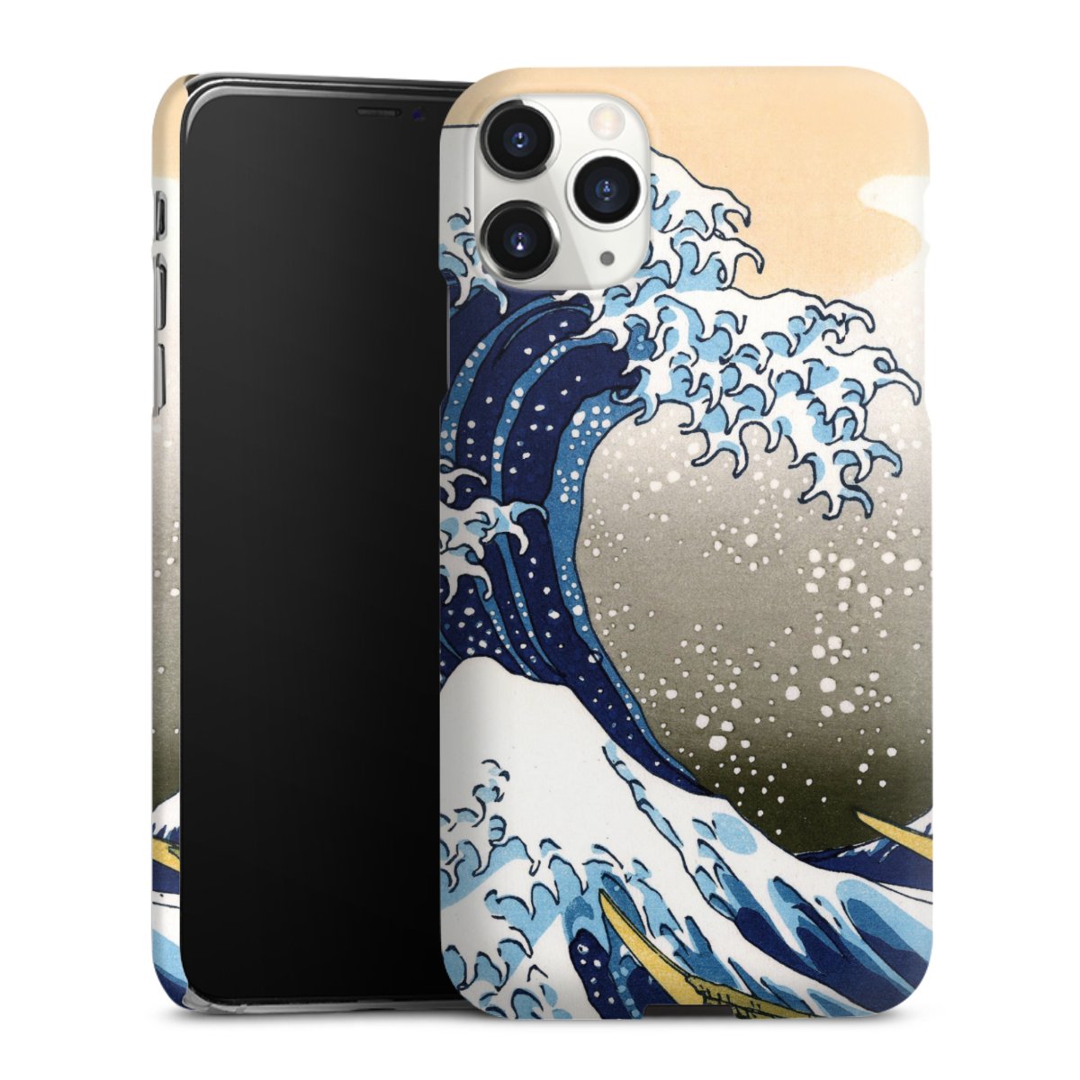 iPhone 11 Pro Max Handy Premium Case Smartphone Handyhülle Schutzhülle matt Kunst Katsushika Hokusai Die Große Welle Vor Kanagawa Premium Case