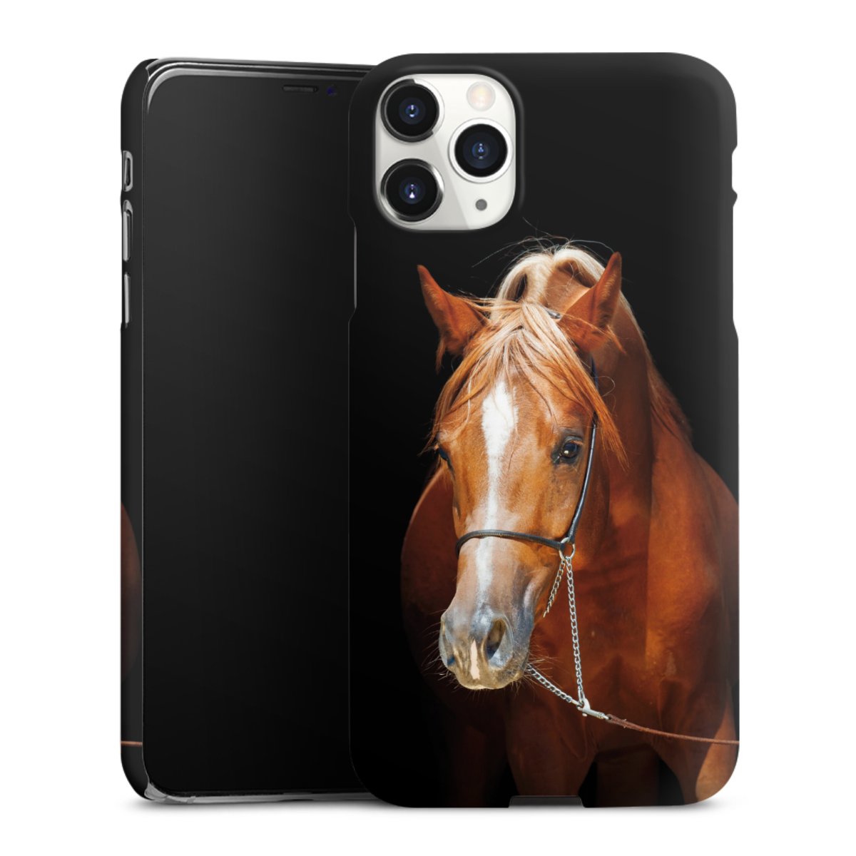 iPhone 11 Pro Max Handy Premium Case Smartphone Handyhülle Schutzhülle matt Mare Horse Hobby Premium Case