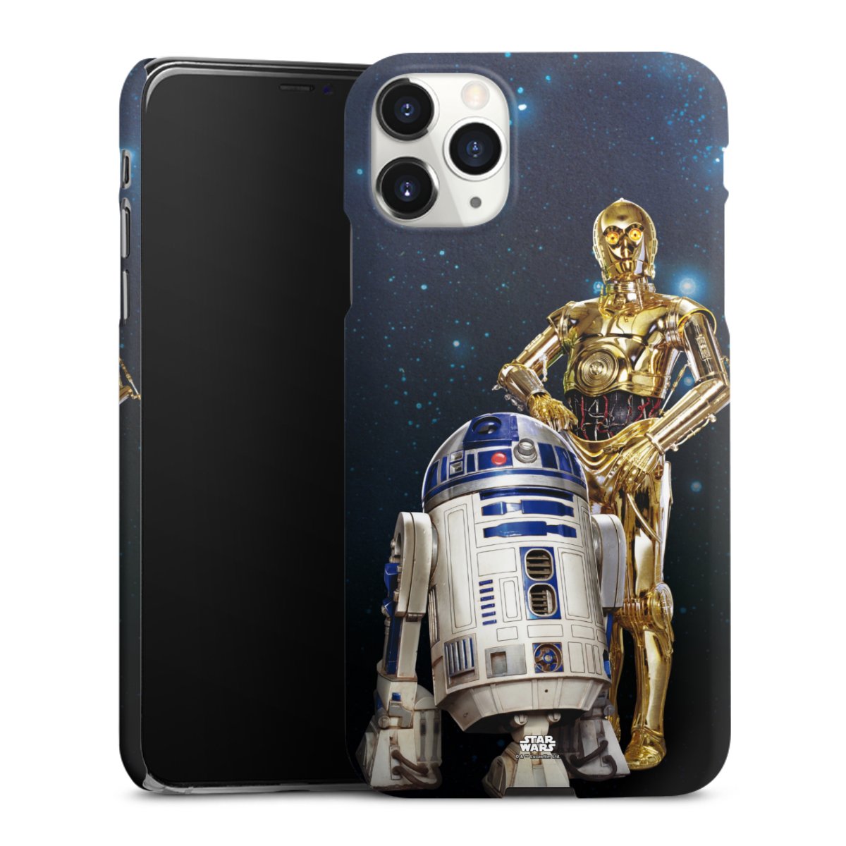 iPhone 11 Pro Max Handy Premium Case Smartphone Handyhülle Schutzhülle matt Weltall Star Wars R2d2 Premium Case