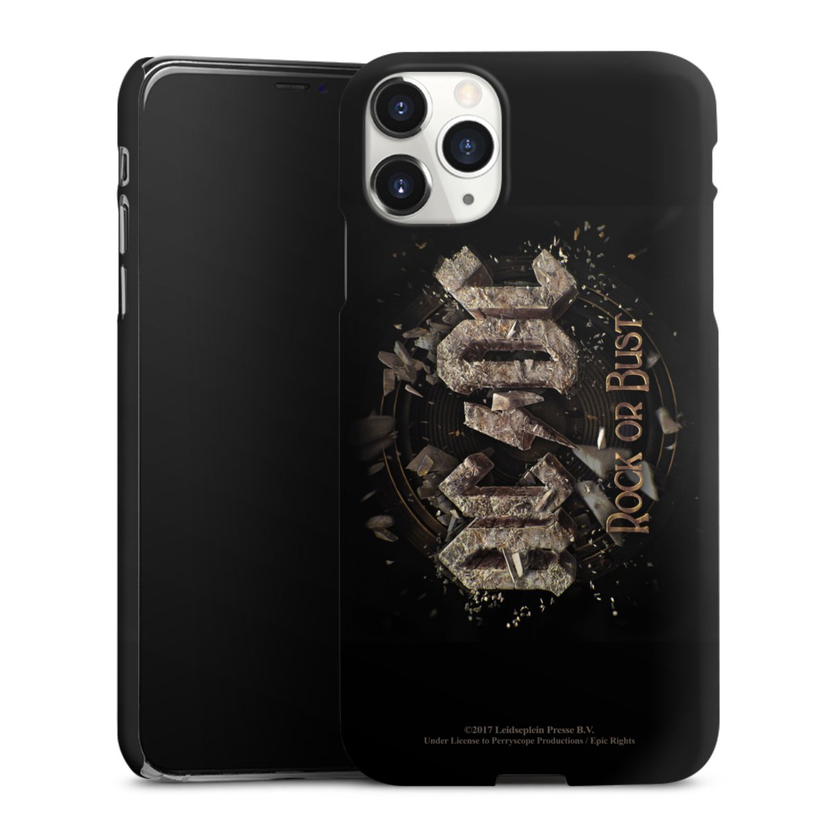 iPhone 11 Pro Max Handy Premium Case Smartphone Handyhülle Schutzhülle matt Acdc Official Licensed Product Rock Or Bust Premium Case