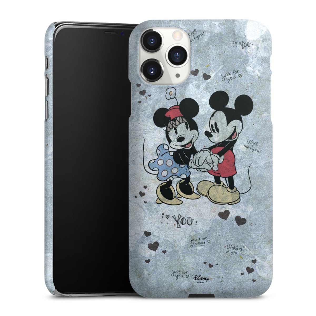 iPhone 11 Pro Max Handy Premium Case Smartphone Handyhülle Schutzhülle matt Mickey & Minnie Mouse Vintage Disney Premium Case