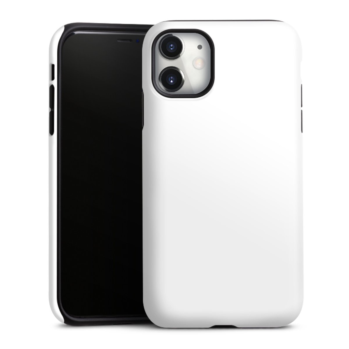 iPhone 11 Handy Panzer Handyhülle robuste Outdoor Hülle Schutzhülle glänzend Unicoloured Colour White Tough Case