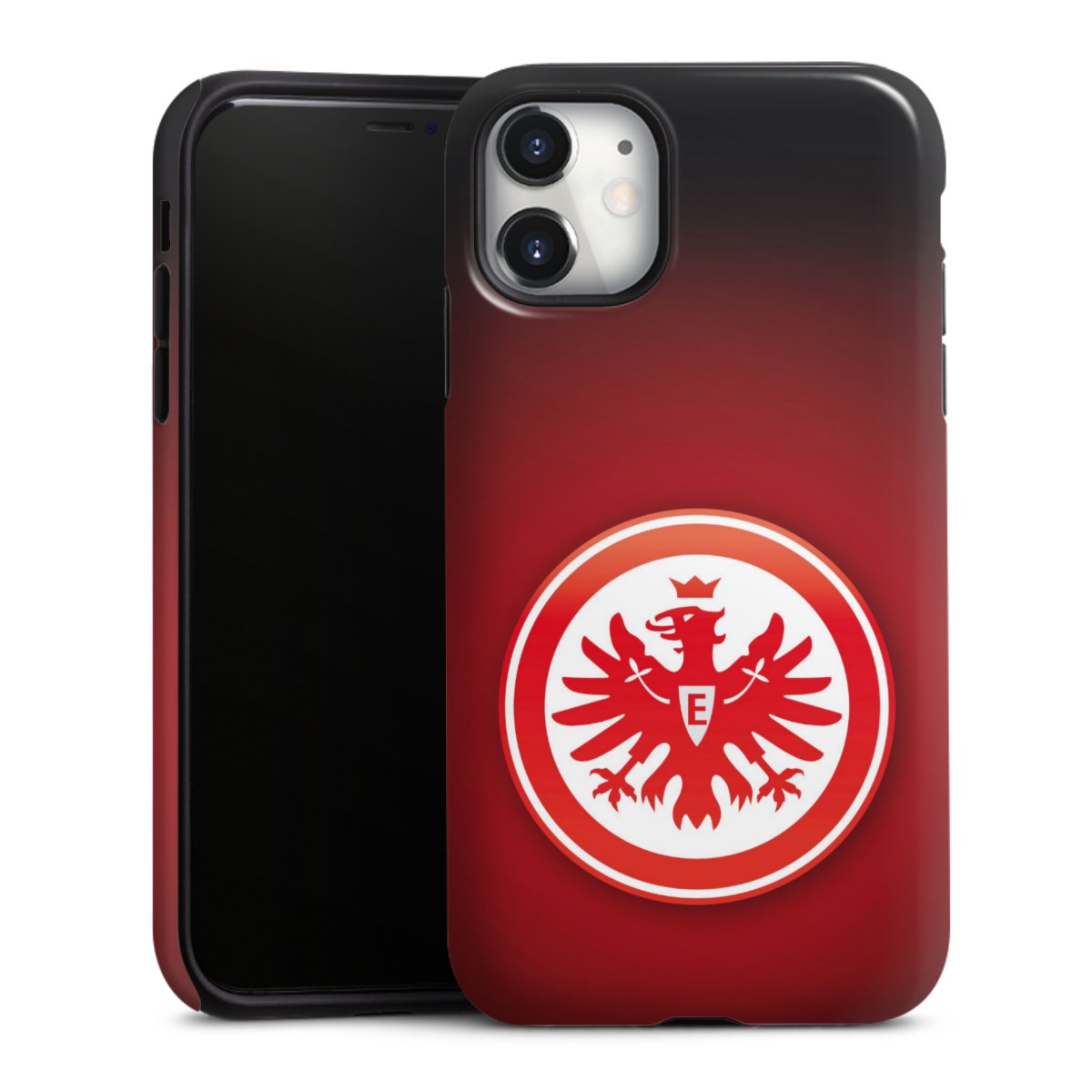 iPhone 11 Handy Panzer Handyhülle robuste Outdoor Hülle Schutzhülle glänzend Eintracht Frankfurt Official Licensed Product Coat Of Arms Tough Case