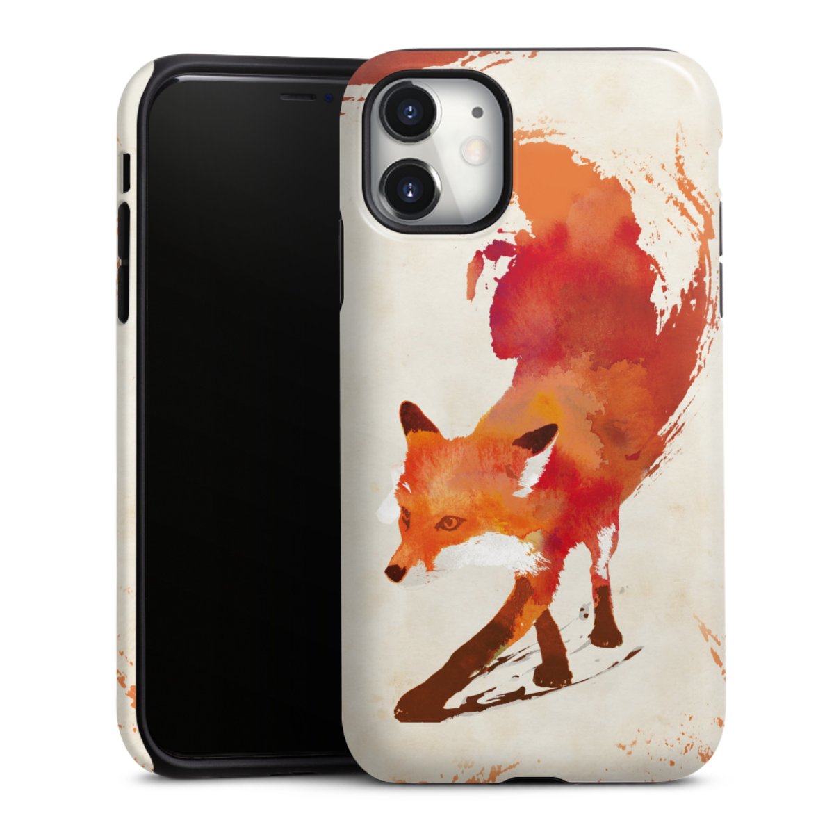 iPhone 11 Handy Panzer Handyhülle robuste Outdoor Hülle Schutzhülle glänzend Fox Graphic Tough Case