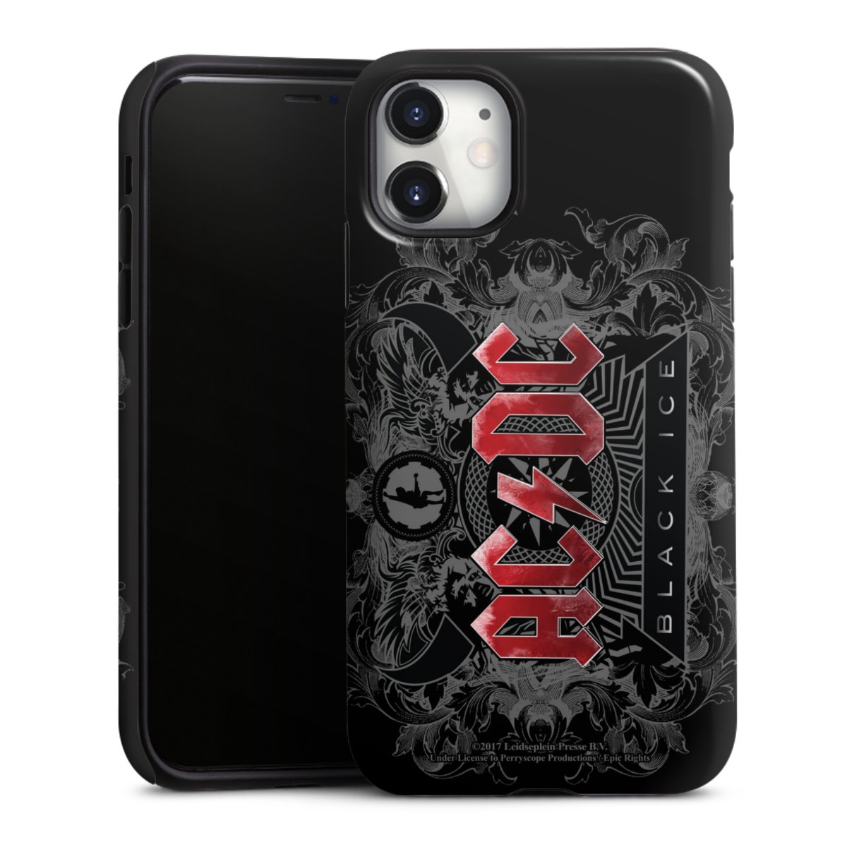 iPhone 11 Handy Panzer Handyhülle robuste Outdoor Hülle Schutzhülle glänzend Merchandise Black Ice Acdc Tough Case