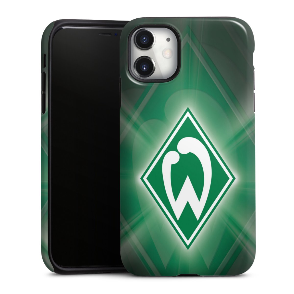 iPhone 11 Handy Panzer Handyhülle robuste Outdoor Hülle Schutzhülle glänzend Sv Werder Bremen Official Licensed Product Coat Of Arms Tough Case