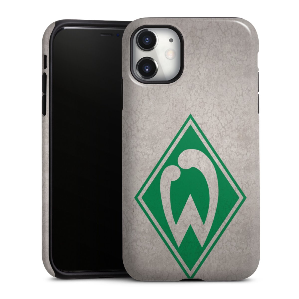 iPhone 11 Handy Panzer Handyhülle robuste Outdoor Hülle Schutzhülle glänzend Sv Werder Bremen Concrete Official Licensed Product Tough Case