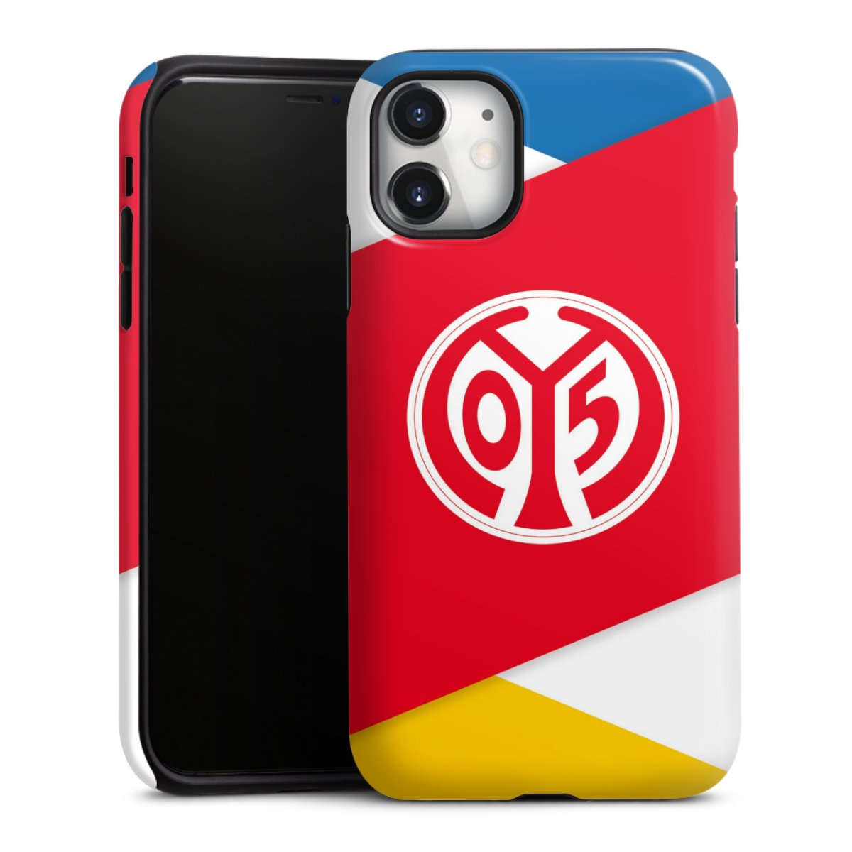 iPhone 11 Handy Panzer Handyhülle robuste Outdoor Hülle Schutzhülle glänzend Official Licensed Product Soccer 1. Fsv Mainz 05 E.V. Tough Case