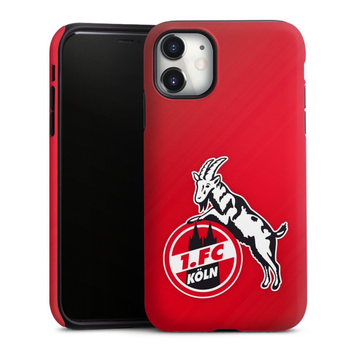 iPhone 11 Handy Panzer Handyhülle robuste Outdoor Hülle Schutzhülle matt Official Licensed Product Effzeh 1. Fc Köln Tough Case