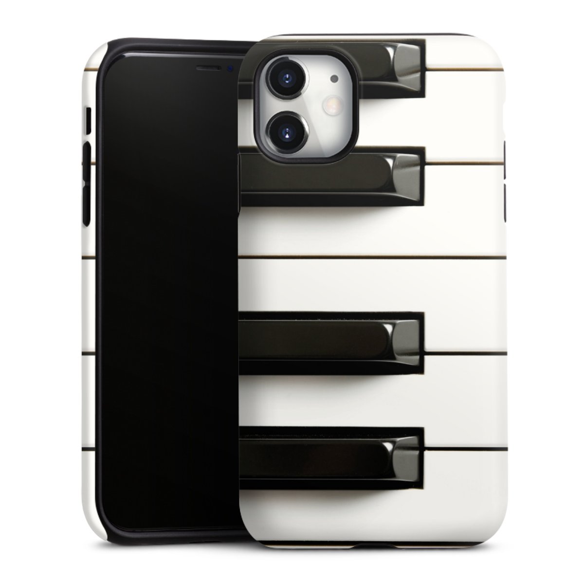 iPhone 11 Handy Panzer Handyhülle robuste Outdoor Hülle Schutzhülle matt Klavier Piano Music Tough Case