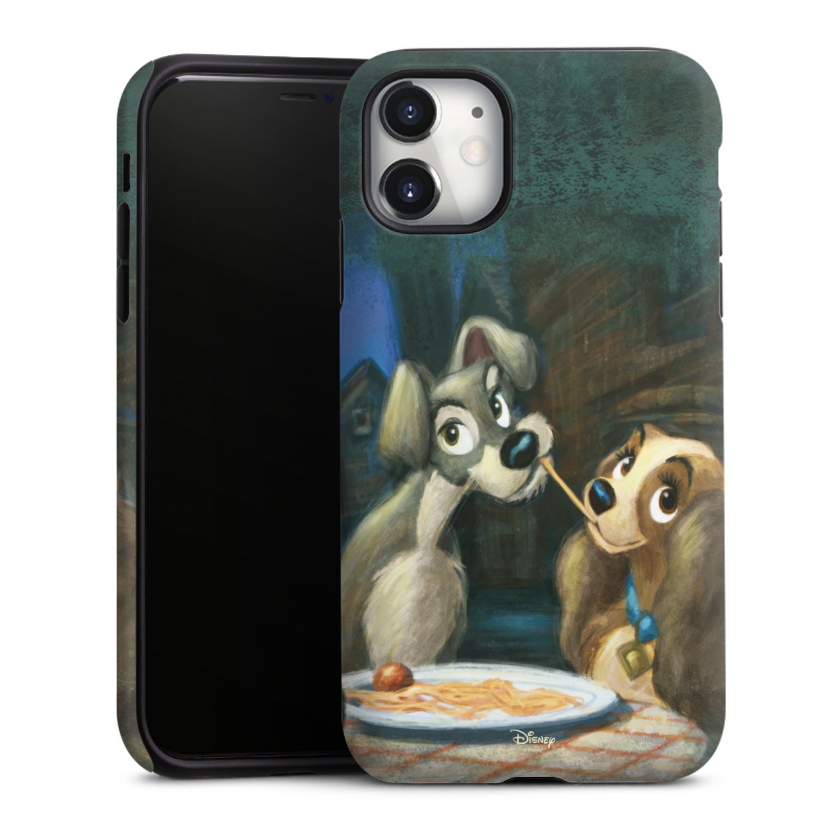 iPhone 11 Handy Panzer Handyhülle robuste Outdoor Hülle Schutzhülle matt Lady And The Tramp Official Licensed Product Disney Tough Case