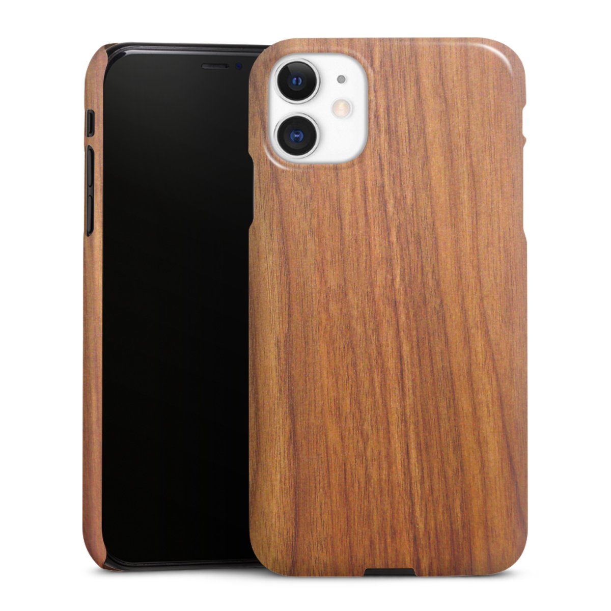 iPhone 11 Handy Premium Case Smartphone Handyhülle Schutzhülle glänzend Wood Larch Wooden Look Premium Case