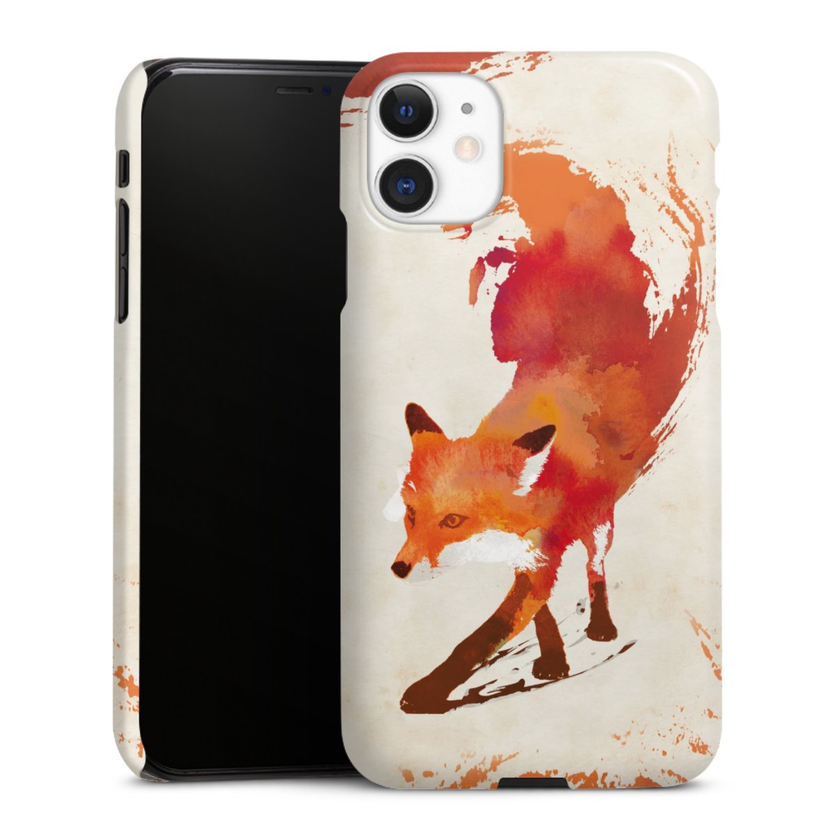 iPhone 11 Handy Premium Case Smartphone Handyhülle Schutzhülle glänzend Fox Graphic Premium Case