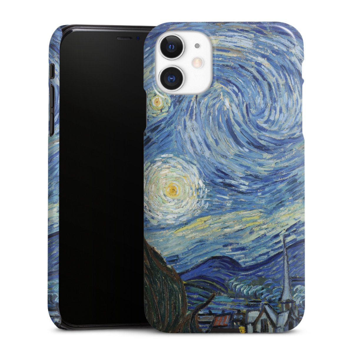 iPhone 11 Handy Premium Case Smartphone Handyhülle Schutzhülle glänzend The Starry Night Kunst Vincent Van Gogh Premium Case