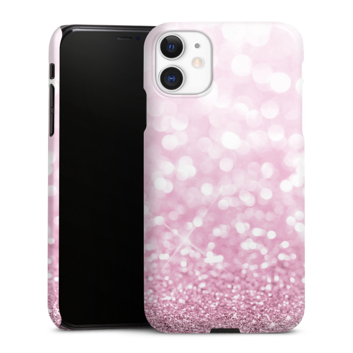 iPhone 11 Handy Premium Case Smartphone Handyhülle Schutzhülle glänzend Glitzer Pink Shine Premium Case